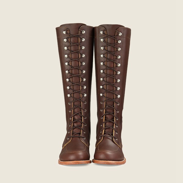 Womens Red Wing Gloria - Tall Oro-iginal Leather - Heritage Boots Brown - TQJ910487